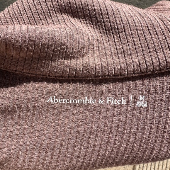 A&F Ribbed Button-Front Collared Top - Picture 2 of 2